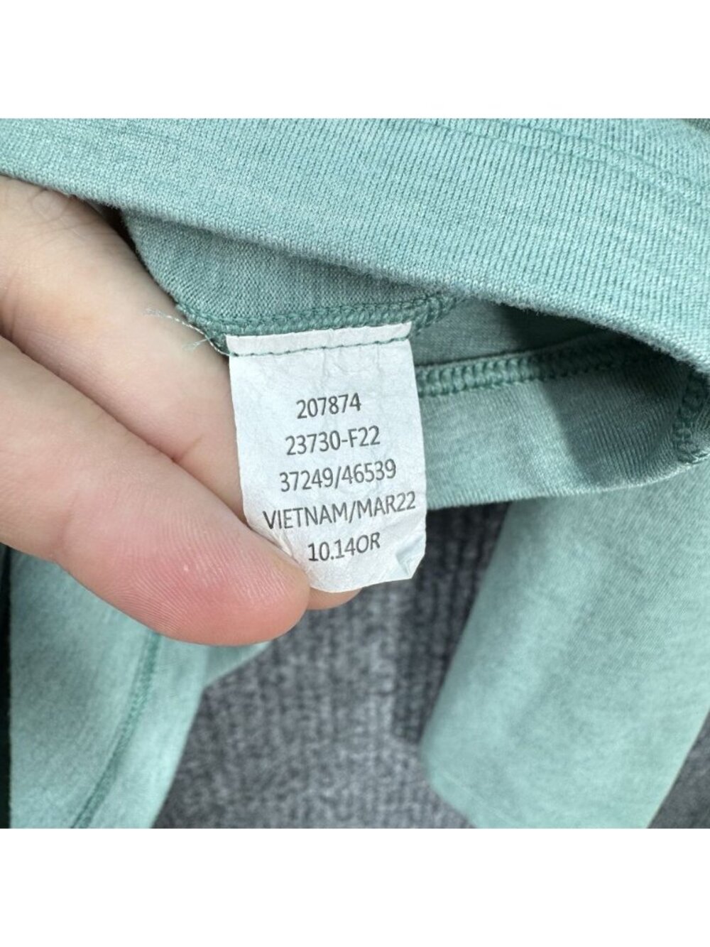 REI Top Midweight Base Layer Womens XL Half-Zip Long Sleeve Thumbholes Pullover - Picture 5 of 8